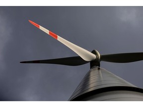 A wind turbine in Brandenburg, Germany, on Monday, May 2, 2022. European leaders have promised to scale up the continent's renewable-power capacity while reducing imports of Russian gas, but builders say fast-tracking the energy transition means unraveling red tape and reconciling lofty, national climate ambitions with the limited capacity of most local authorities to implement them. Photographer: Krisztian Bocsi/Bloomberg