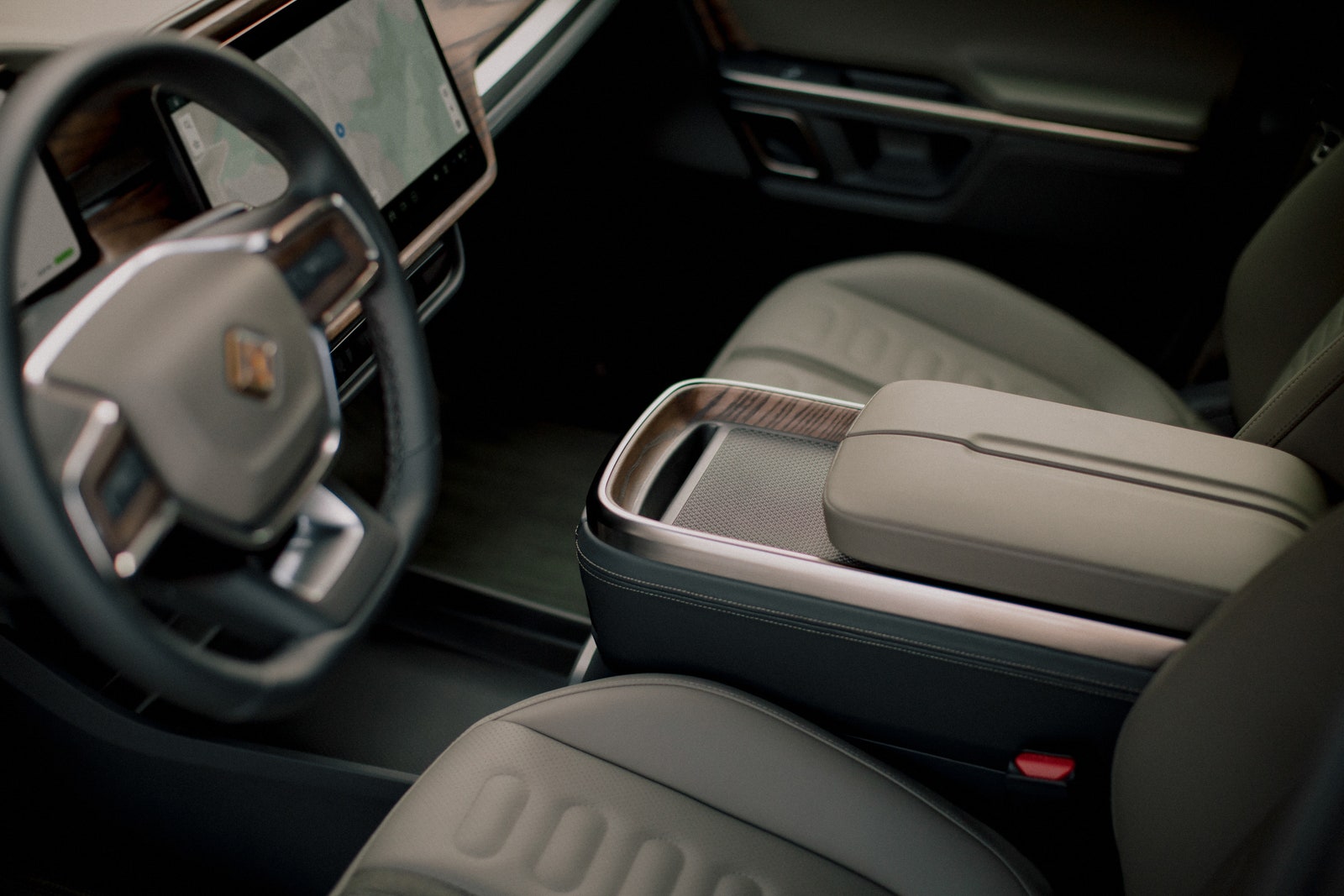 Interior view of Rivian R1T