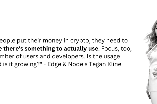 Crypto A 'Bottoms-up Movement' That's Too Big To Kill, Says Web3 Innovator Edge & Node's Tegan Kline - Bitcoin (BTC/USD), Ethereum (ETH/USD)