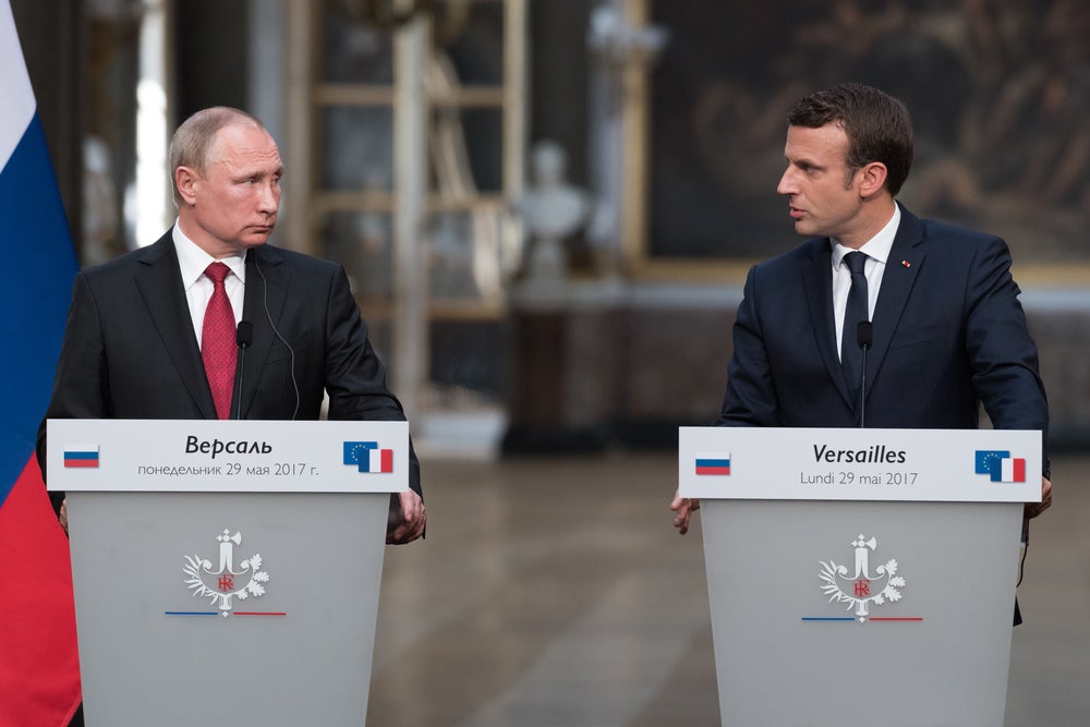 Putin's Mouthpiece Slams France's Macron For Multiple 'Roleplaying' in Russia-Ukraine War: 'Like A Split On 2 Chairs'