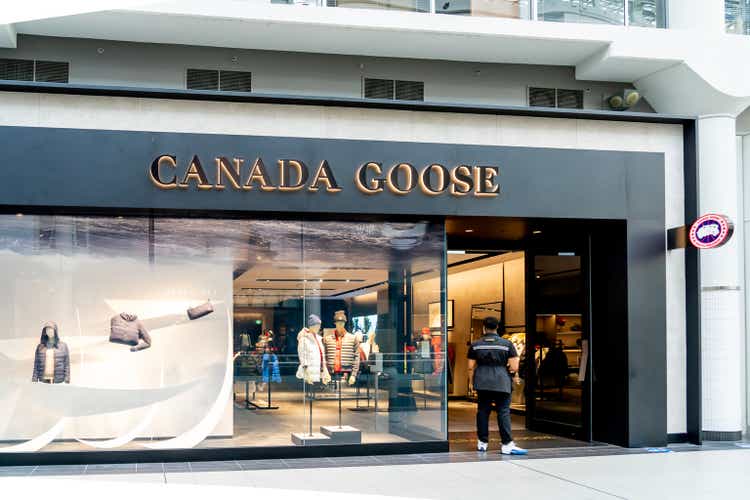 A Canada Goose store is shown in the mall in downtown Toronto.