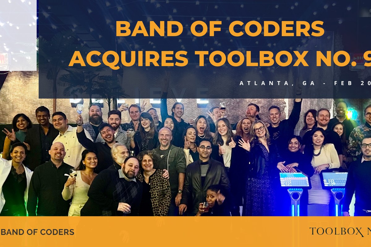 Band Of Coders Expands Services With Toolbox No. 9 Acquisition, Bolsters UX/UI Design Capabilities